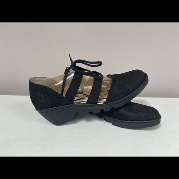 fly london black wedge